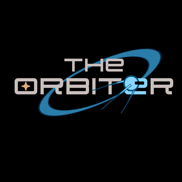 Logo of The Orbiter with black background