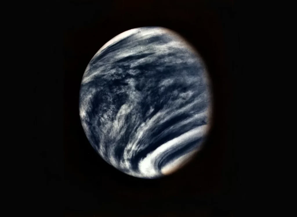 Photo of the planet Venus.